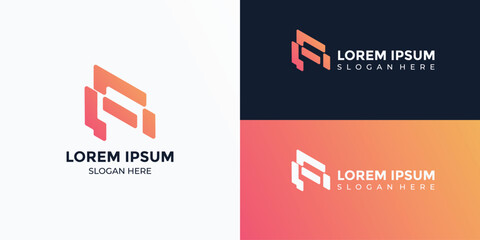 FN Monogram Letter logo icon design