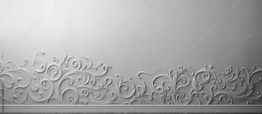 Fototapete gray wallpaper featuring a detailed pattern for a stylish background. with copy space image. place f