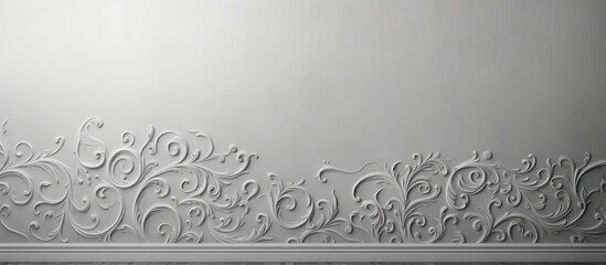 Gray wallpaper featuring a detailed pattern for a stylish background. with copy space image. Place for adding text or design