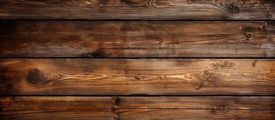 Obraz premium Detailed view of an aged wooden wall composed of vertical boards in a rustic style, showcasing a rich and textured background. with copy space image. Place for adding text or design
