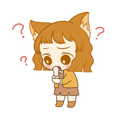 Asian cute female student