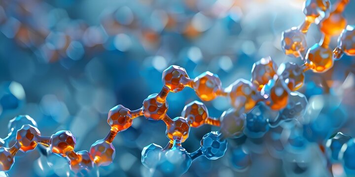 Protein peptides used in cuttingedge biotechnology for synthetic material development. Concept Protein Peptides, Biotechnology, Synthetic Materials, Cutting-Edge Technology, Material Development