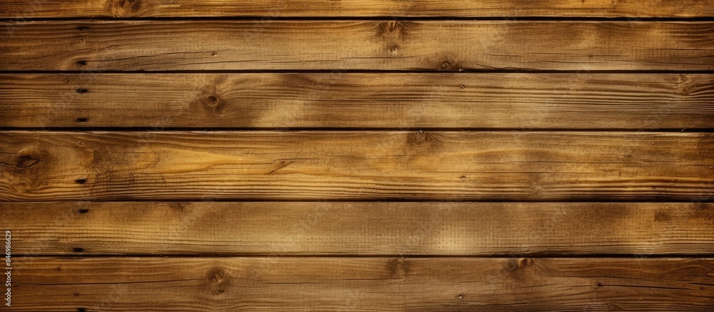 Poster detailed view of a wooden wall featuring a rich brown stain texture. with copy space image. place fo