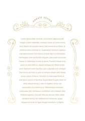 Elegant ornate element for Vector ornamental decorative fdesign template, place for text.