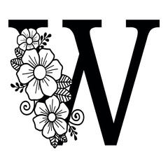 Luxurious Alphabet W