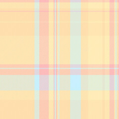 Good fabric pattern check, isolation texture plaid background. Customize textile seamless vector tartan in light and amber colors.