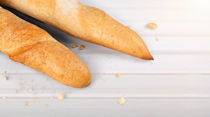 French baguette tasty fresh bread