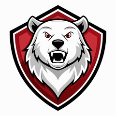 Dynamic Bear Mascot Logo Vector Illustration for Gaming and Sports Branding: Ferocious, Modern, and Versatile Design