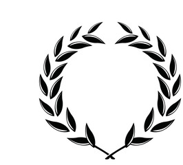 Lorbeerkranz, &Auml;hrenkranz - Vektor