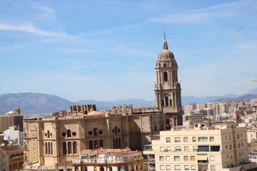 Fototapeta premium vista de la catedral de Málaga