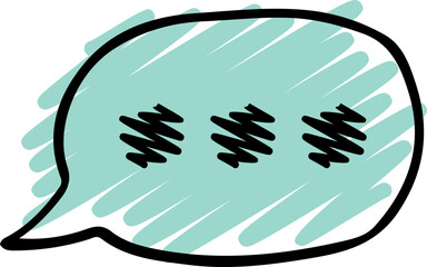 Quotes box Hand drawn scribble icon