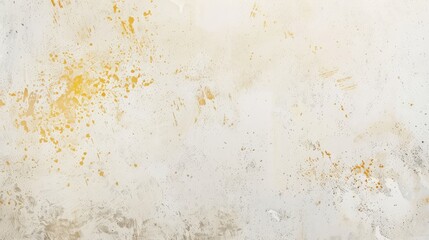 Light rough textured white beige paper background with spotted blank copy space in yellow and brown