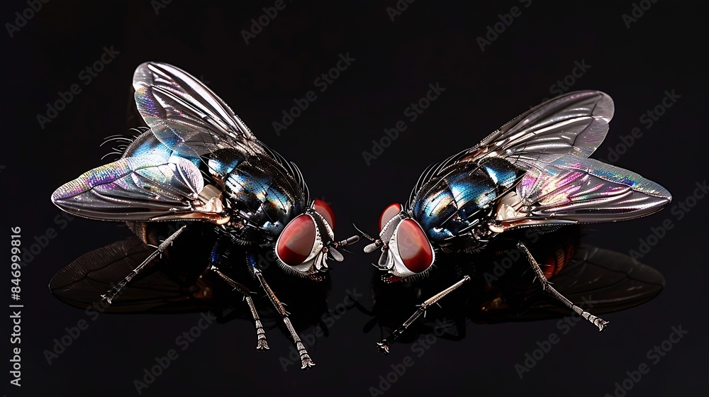 Poster Flies are a type of insect from the order Diptera The most obvious difference between flies and other insect orders is that flies only have one pair of wings for flying called halteres : Generative AI