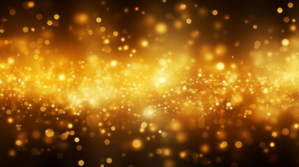 abstract light background with bokeh gold particle, bokeh golden background, modern background and wallpaper