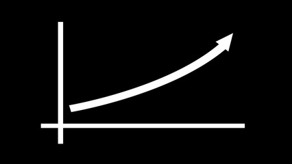 Business chart with arrow. Growths chart icon. Profit growing sumbol. Progress bar. Bar diagram. Growth success arrow icon.