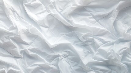 Obraz premium Translucent white paper texture overlay on transparent background with abstract crumpled shape