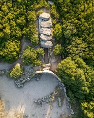 View of Tomba dei giganti di Thomes, Dorgali, Sardegna, Italy