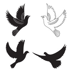 flying dove icon