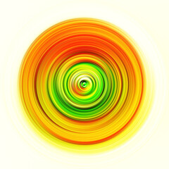 Colorful radial motion effect. Abstract rounded background. Color curves and sphere.