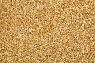 Amaranth grain seeds isolated as a background. Top view. Flat lay