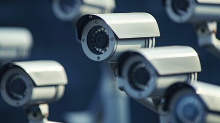 Naklejka premium Symbol of surveillance through video cameras