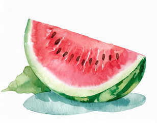 watermelon watercolor illustration