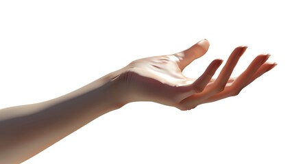 A human hand extends towards the sky, conveying hope and longing