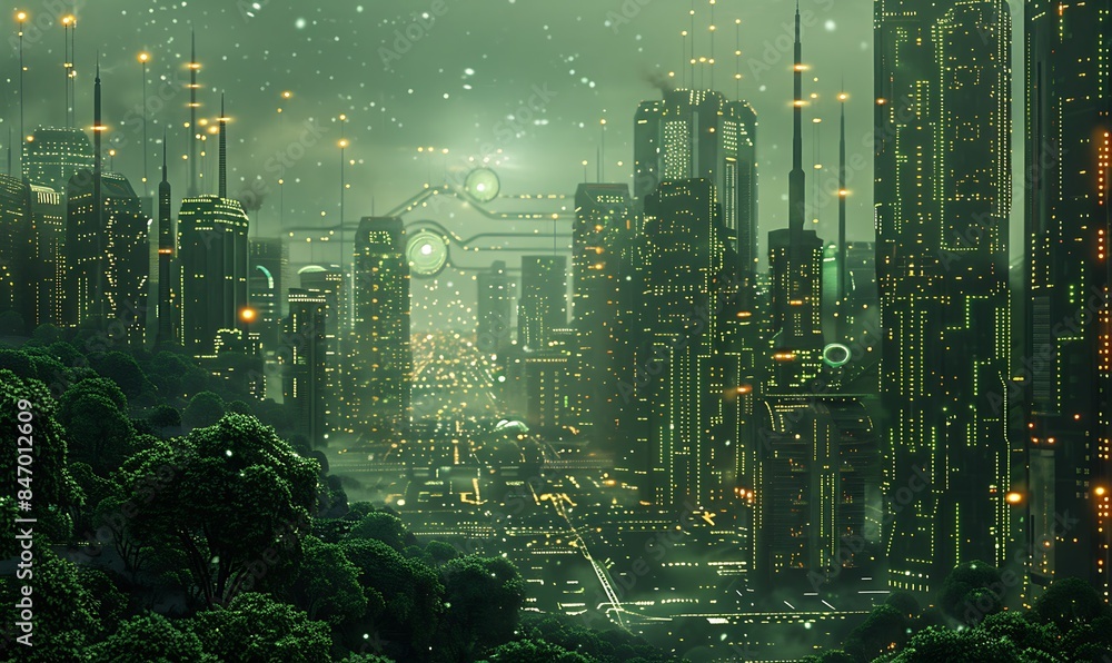 Poster in a world where circuit board technology powers everything from artificial intelligence to renewabl