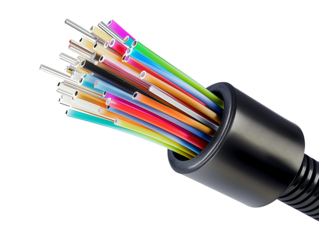 Optic cable isolated on transparent background