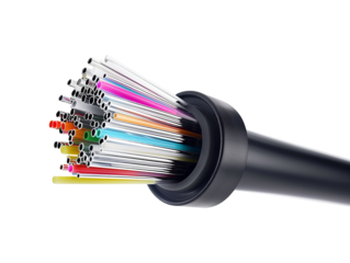 Optic cable isolated on transparent background