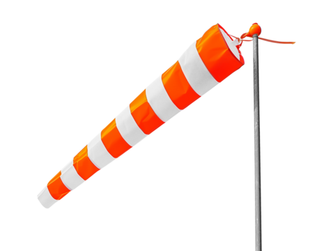 Windsock isolated on transparent background