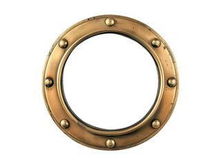 Boat ship porthole isolated on transparent background