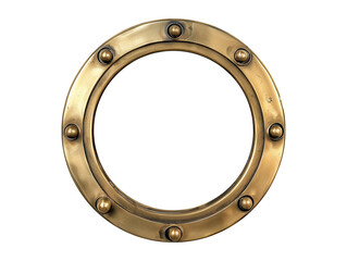 Boat ship porthole isolated on transparent background