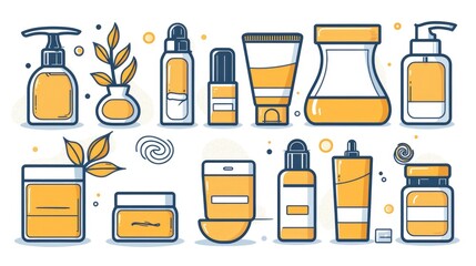 Various skin care products on display