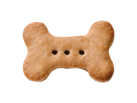 Dog biscuit isolated on transparent background