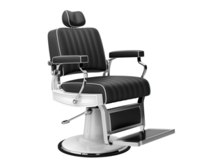 Barber chair isolated on transparent background