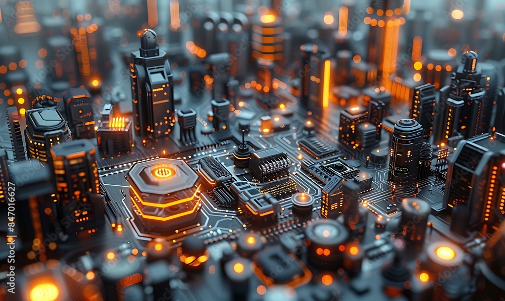Poster in a world where circuit board technology powers everything from artificial intelligence to renewabl
