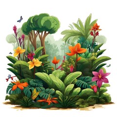 Exotic Rainforest Flora