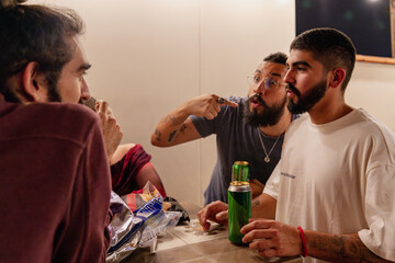 Friends in Animated Conversation