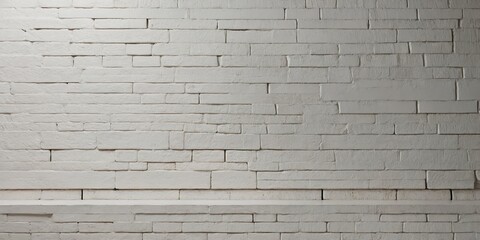 Close up texture of a white painted brick wall, ideal backdrop for a clean and minimalist look