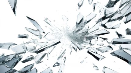 Broken glass cut out