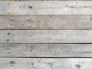 Naklejka premium grey hardwood panel of pier walkway floor, rough textured rustic wood plank