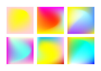 set of colorful gradient banners