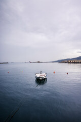 Obraz premium Unity of Italy Square in Trieste, Italy, Canal grande in Trieste city center, Italy