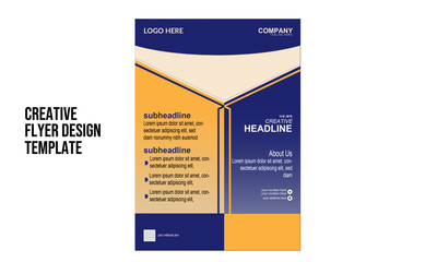 creative colorful business flyer vector template design