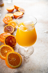 cocktail Orange juice natural juice drink fresh appetizer meal food snack on the table copy space food background rustic top view