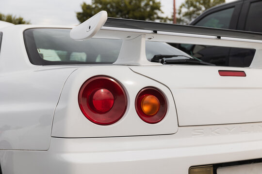 Atlanta, United States; june 2024: Nissan gt r34 classic Japanese supercar 1998