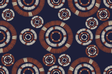 Aztec pattern modern boho minimal tribal Ikat embroidery texture style vector illustration.