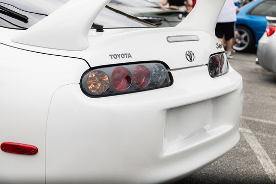 atlanta, united states, june 2024: toyota supra 1998 white