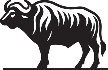buffalo silhouette vector